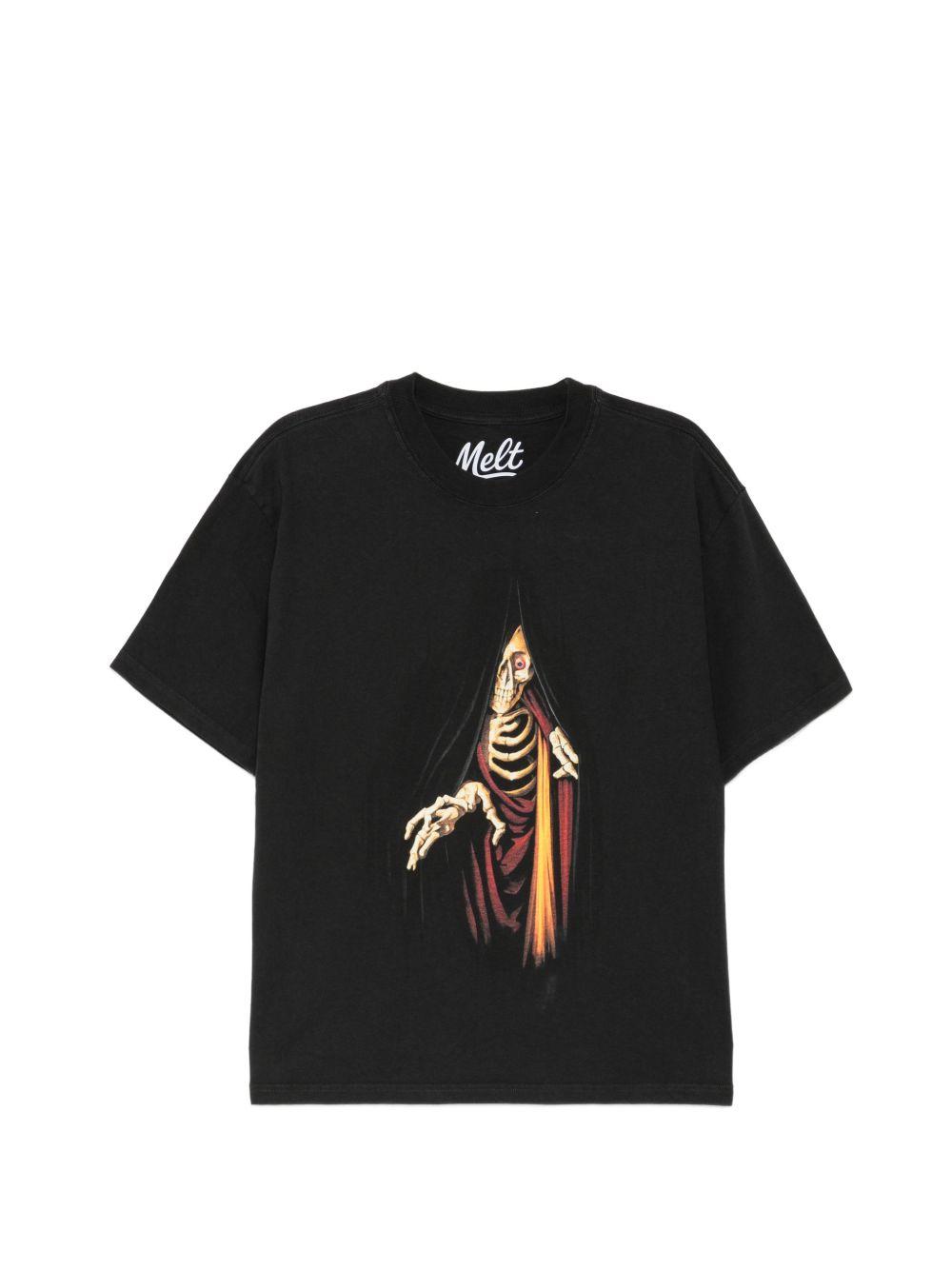 graphic-print round neck T-shirt Product Image