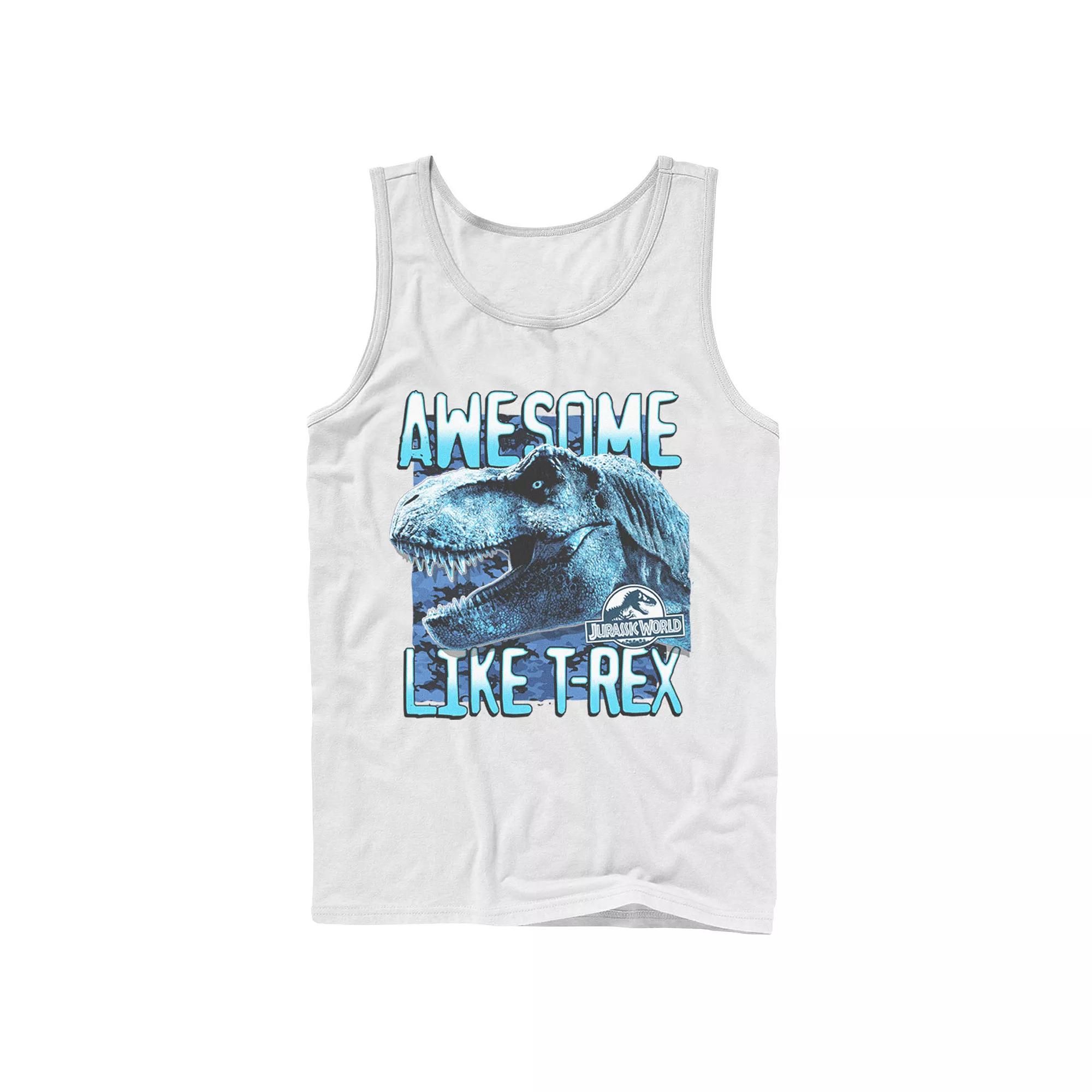 Men's Jurassic World Two Awesme Lke T-Rex Tank Top,  Product Image