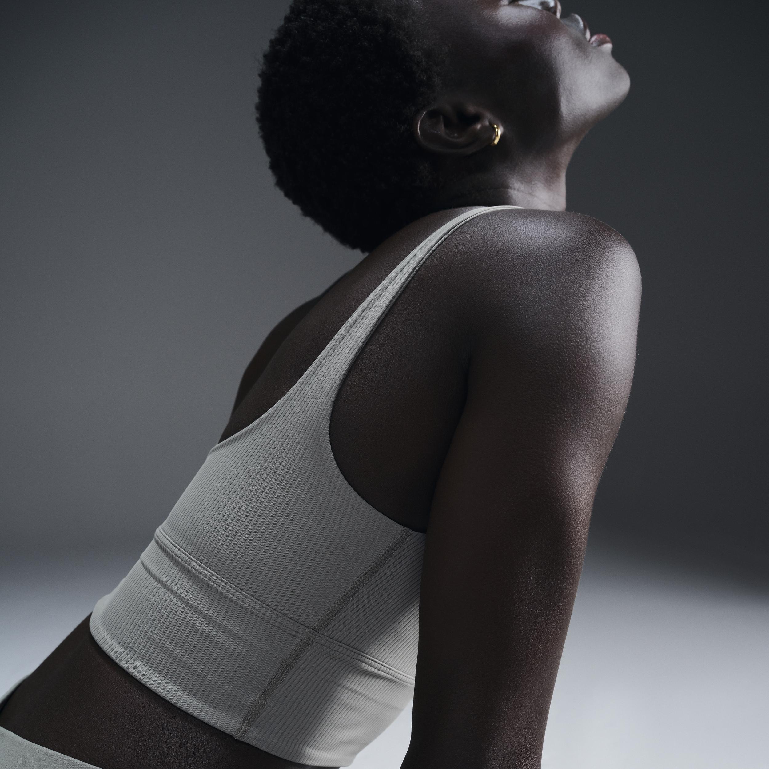 Nike Zenvy Rib Women's Light-Support Padded Longline Sports Bra Product Image