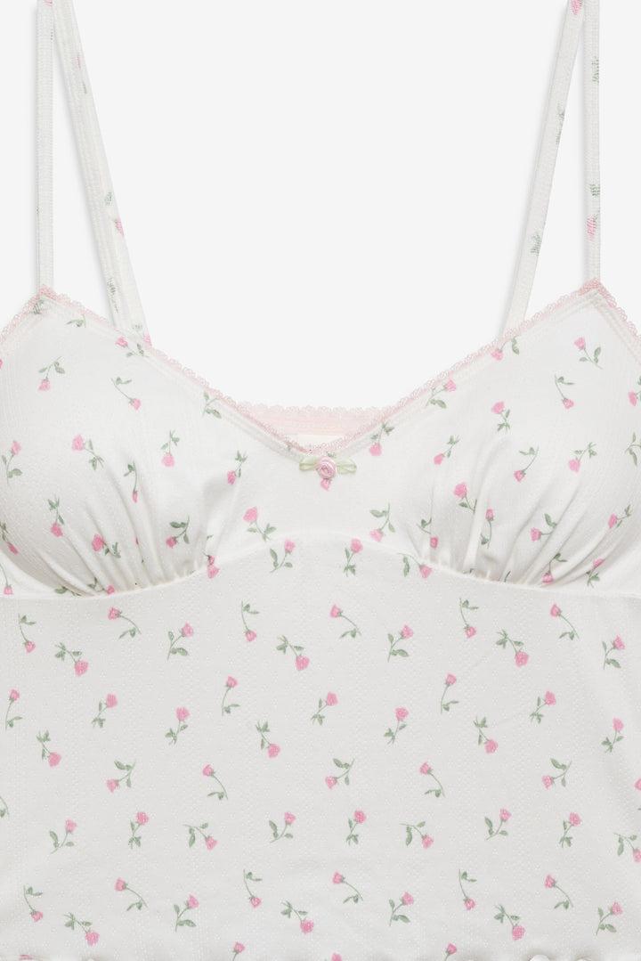 Elliana Sleep Top — White Product Image