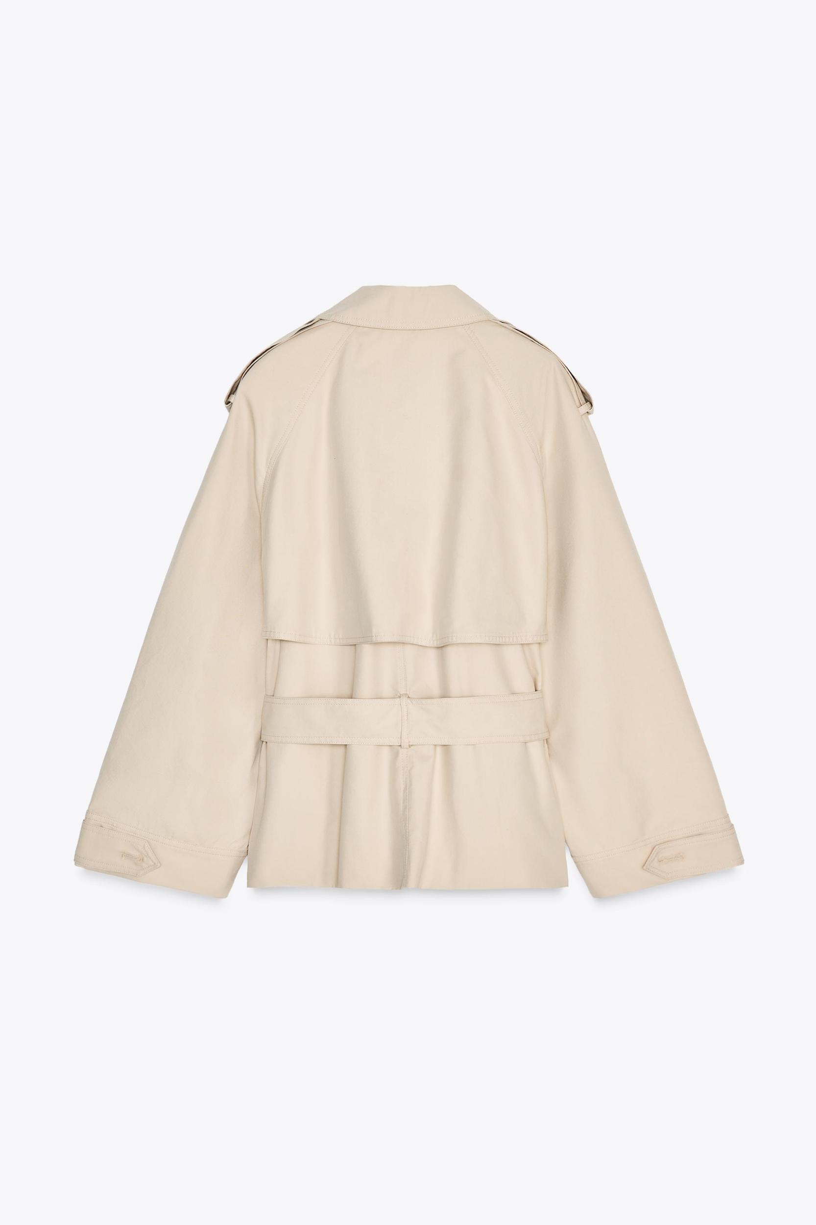 SHORT BELTED TRENCH COAT Product Image