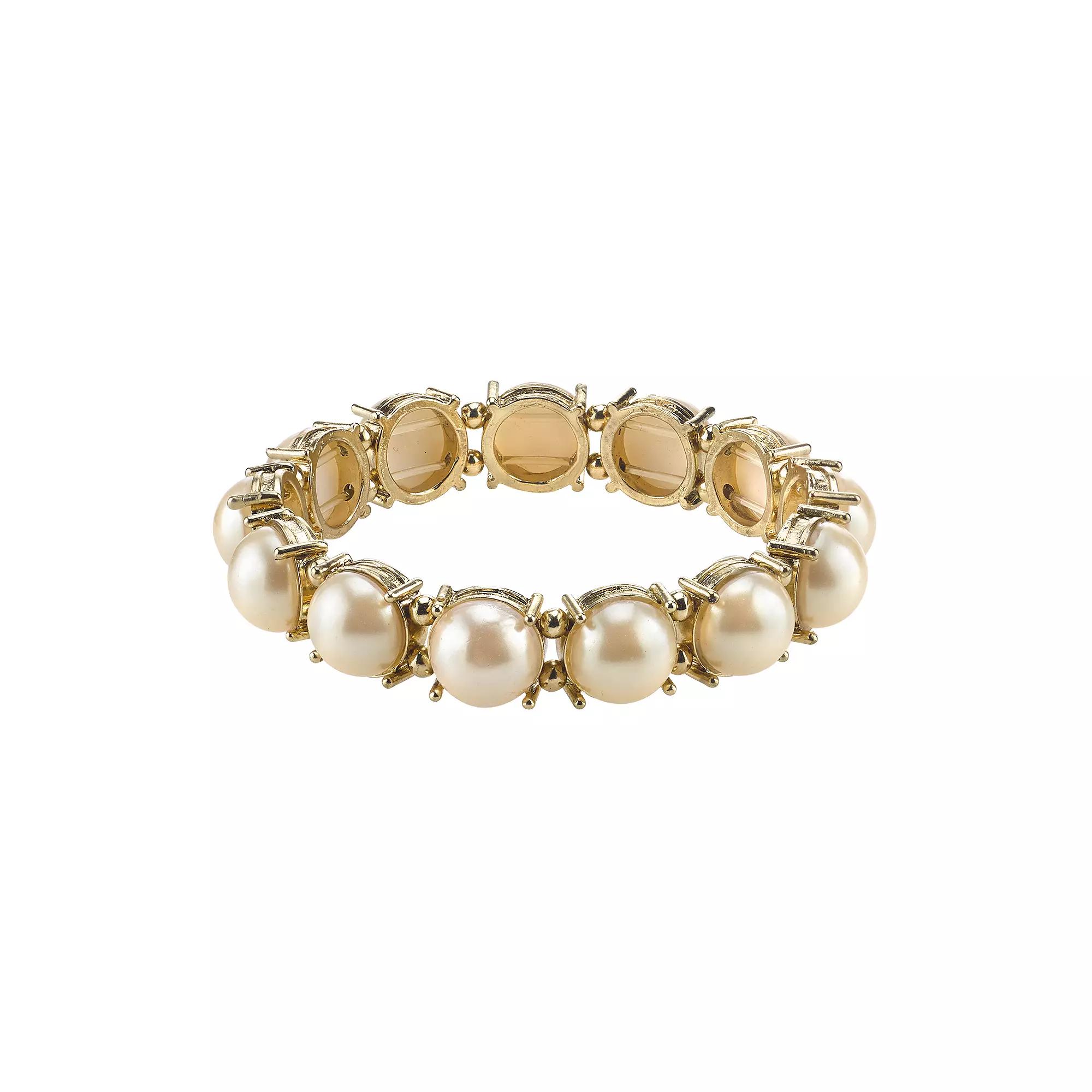 1928 Stretch Bracelet, Womens, White Product Image