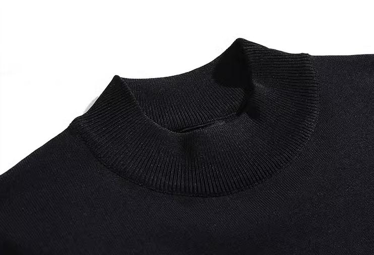 RT No. 9173 KNIT MOCK NECK SHORT SLEEVE Product Image