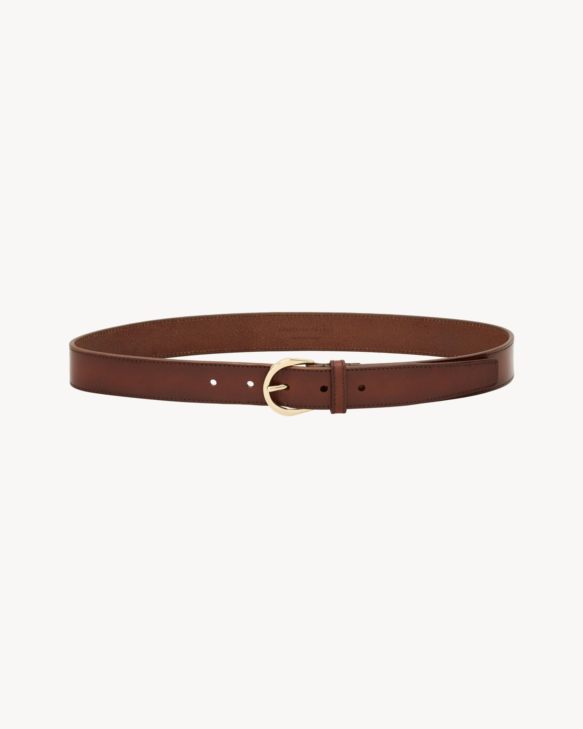 crescent moon belt in leather Product Image