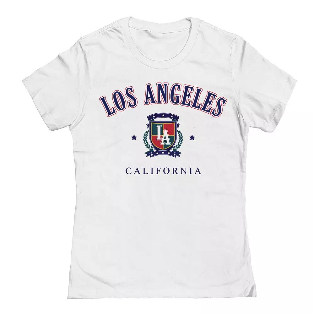 Junior's LA Graphic Tee, Girl's, Size: Small, White Product Image