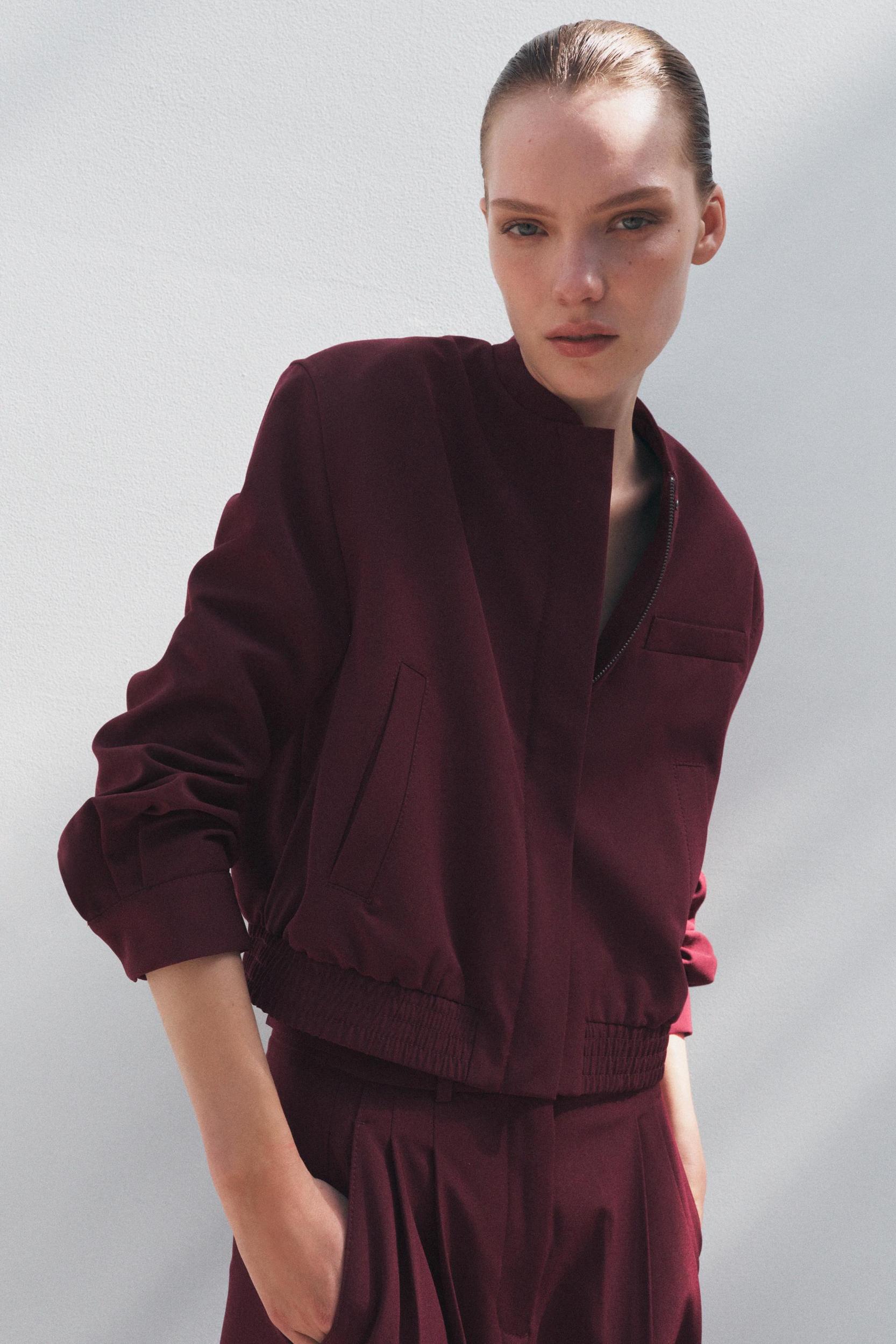 ZW COLLECTION BOMBER JACKET Product Image