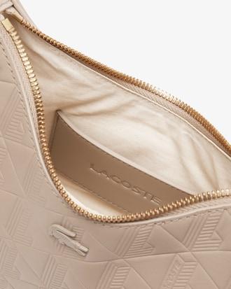 Maheki Embossed Leather Half Moon Purse Product Image