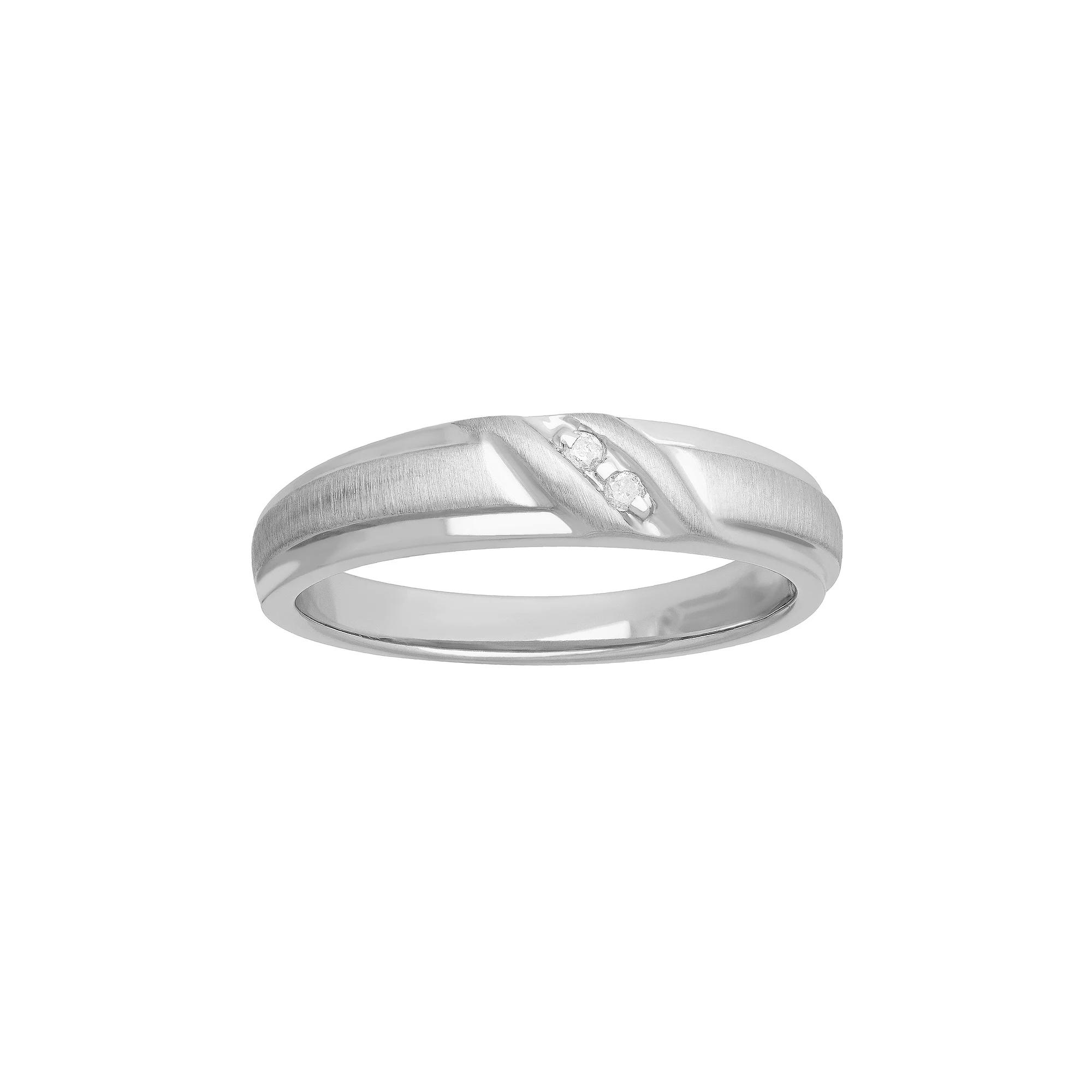 Sterling Silver Diamond Accent Wedding Band Ring, Women's,  Product Image