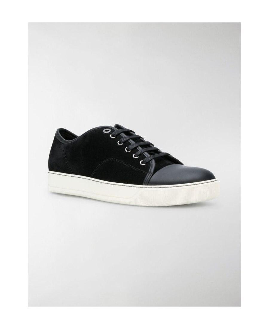 Black DBB1 Suede & Patent Leather Sneakers Product Image