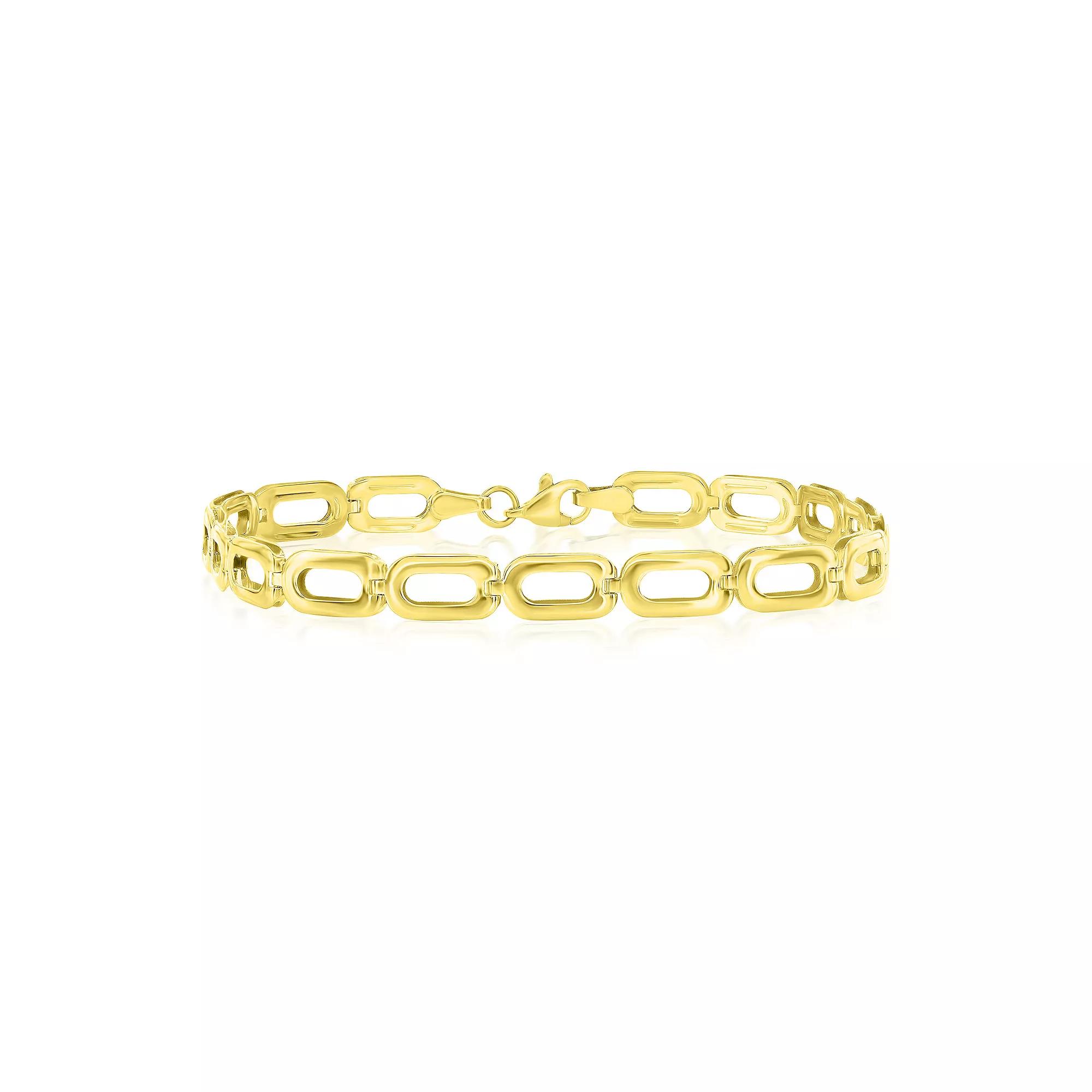 Divine Gold 14k Gold 5.5 mm Paperclip Bracelet, Women's, Size: 7.5" Product Image