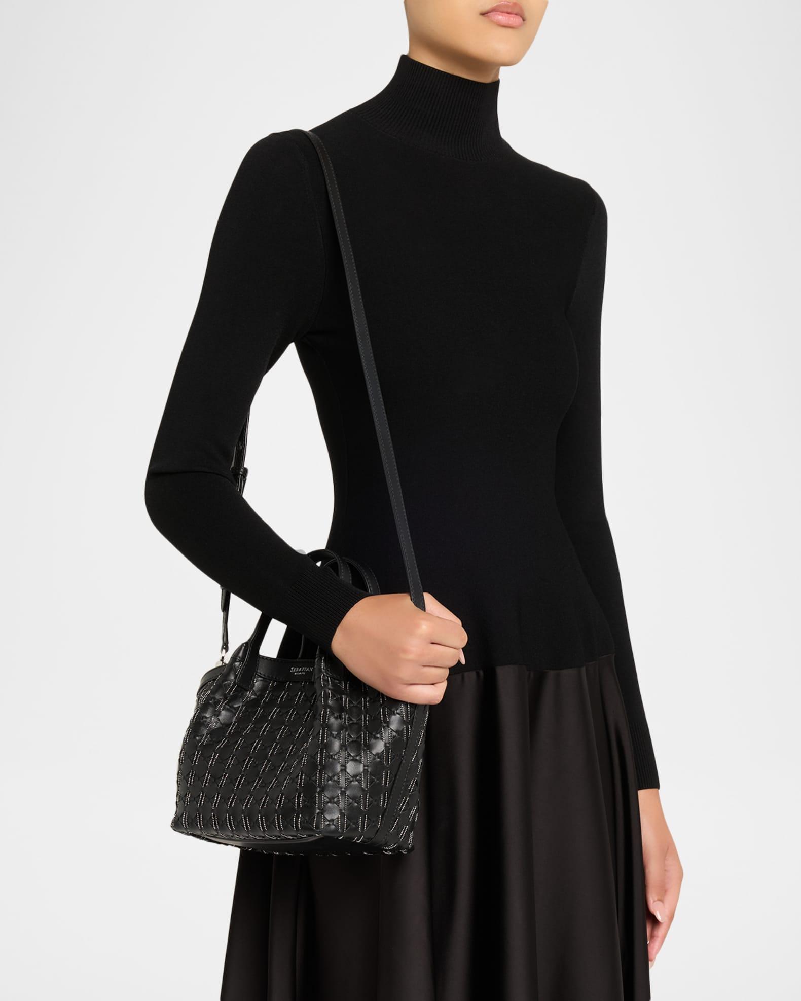 Mini Secret Mosaico Leather Microchain Tote Bag Product Image