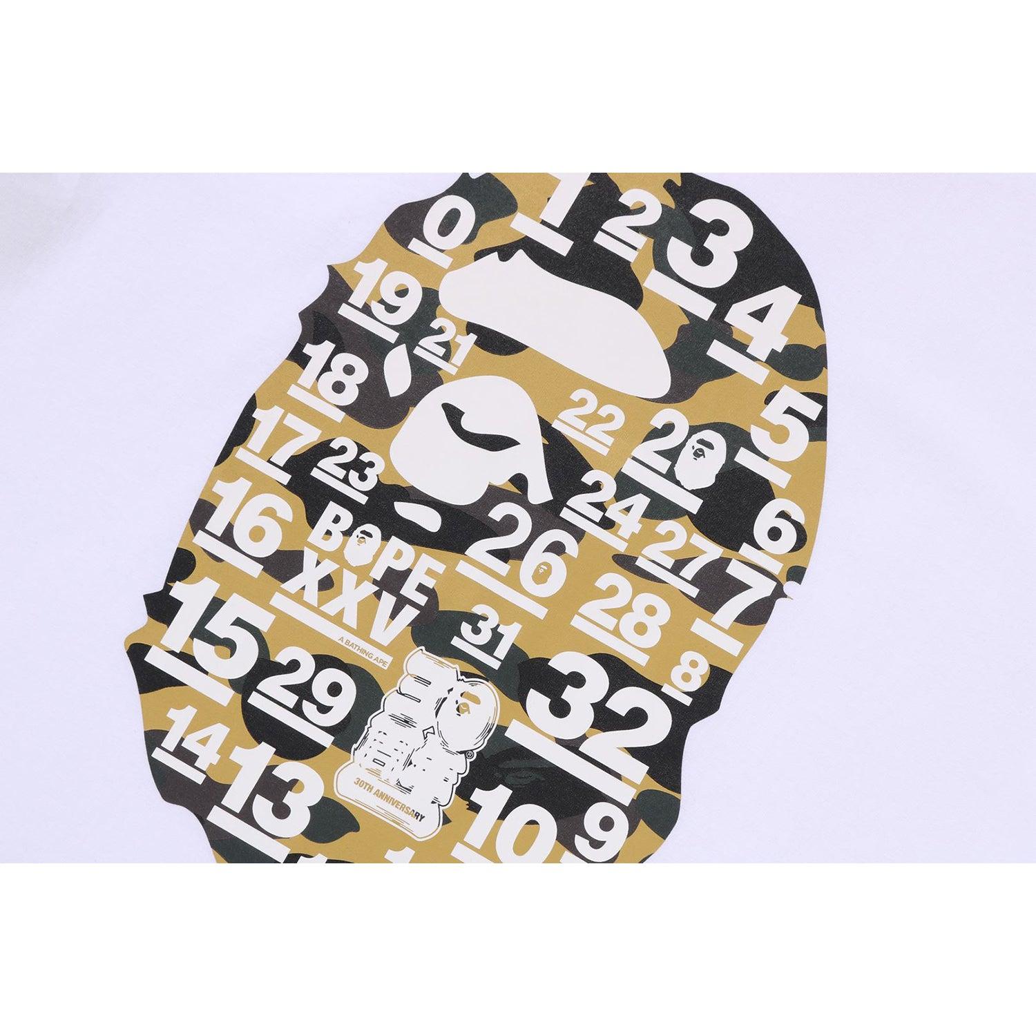 A BATHING APE 32ND ANNIV. 1ST CAMO BIG APE HEAD TEE MENS Male Product Image