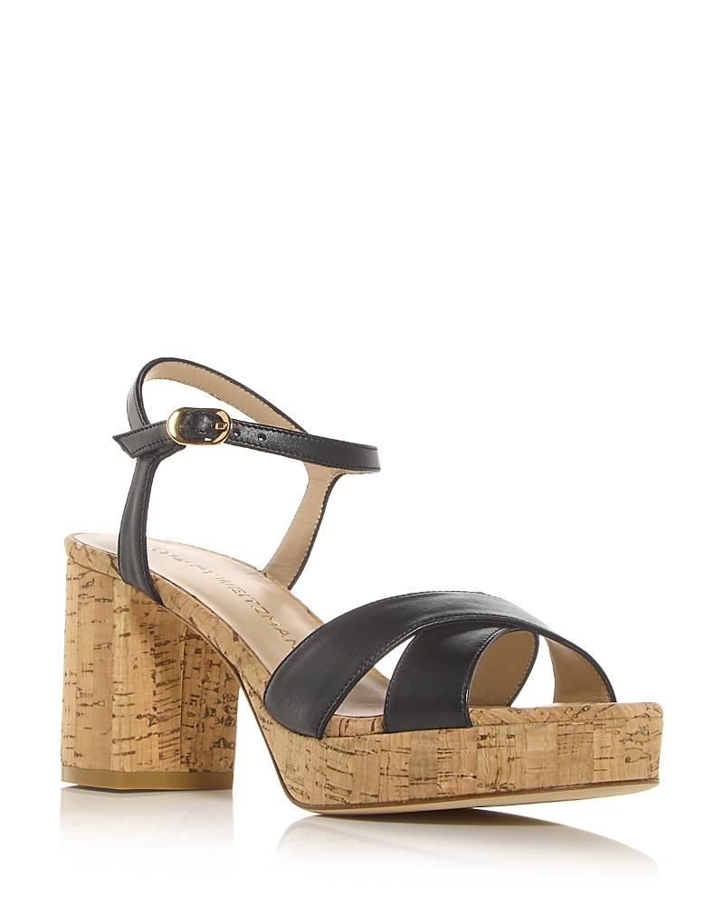 Womens Dayna Leather Platform Sandals Product Image