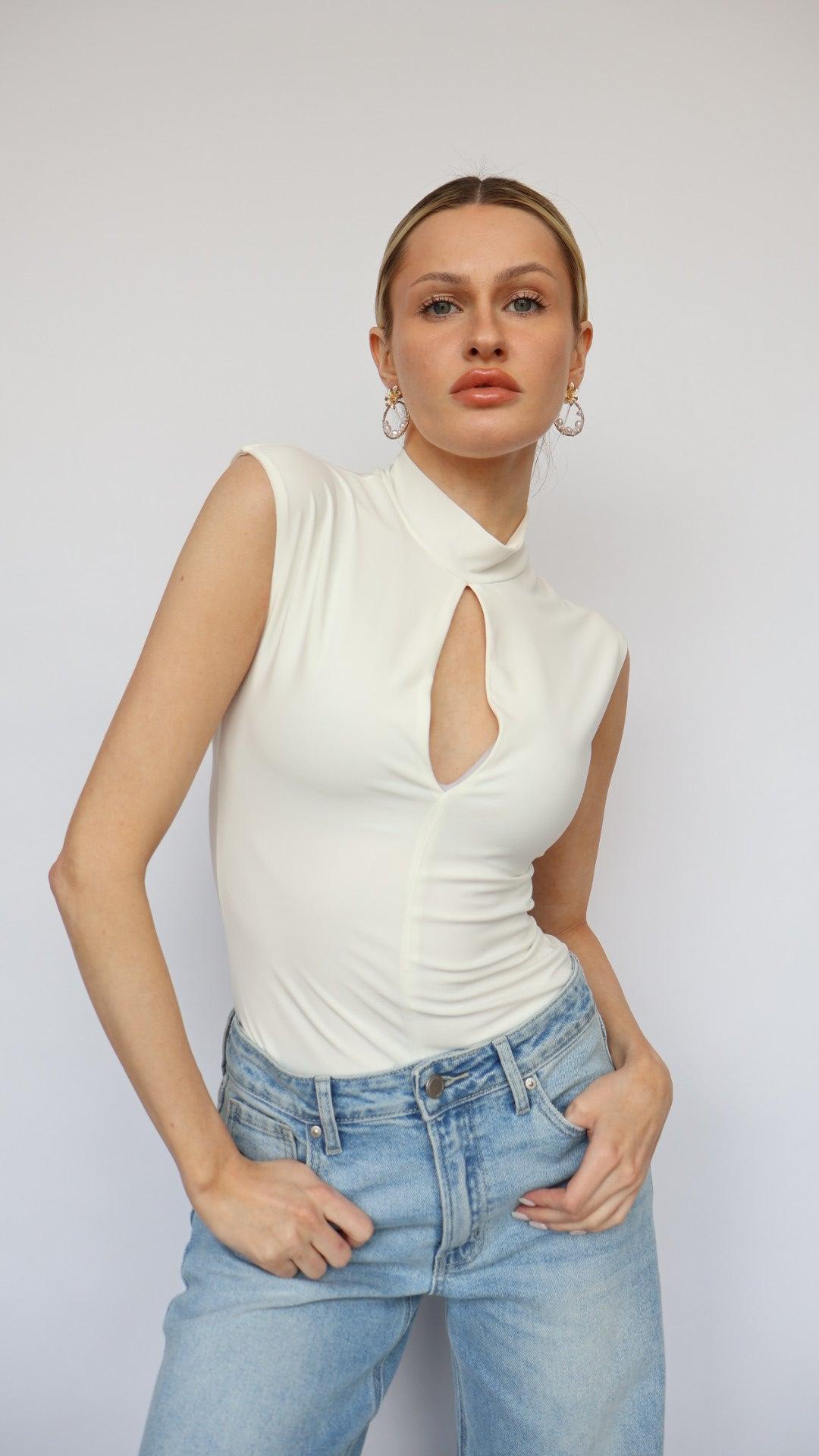 Sleeveless Mock Neck Top Product Image