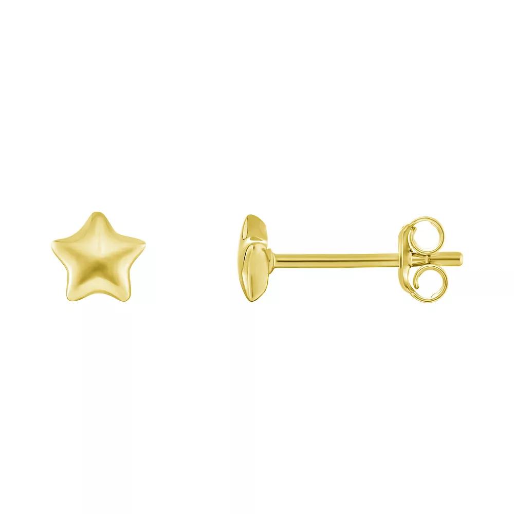 PRIMROSE Sterling Silver Star Stud Earrings, Women's, Gold Tone Product Image