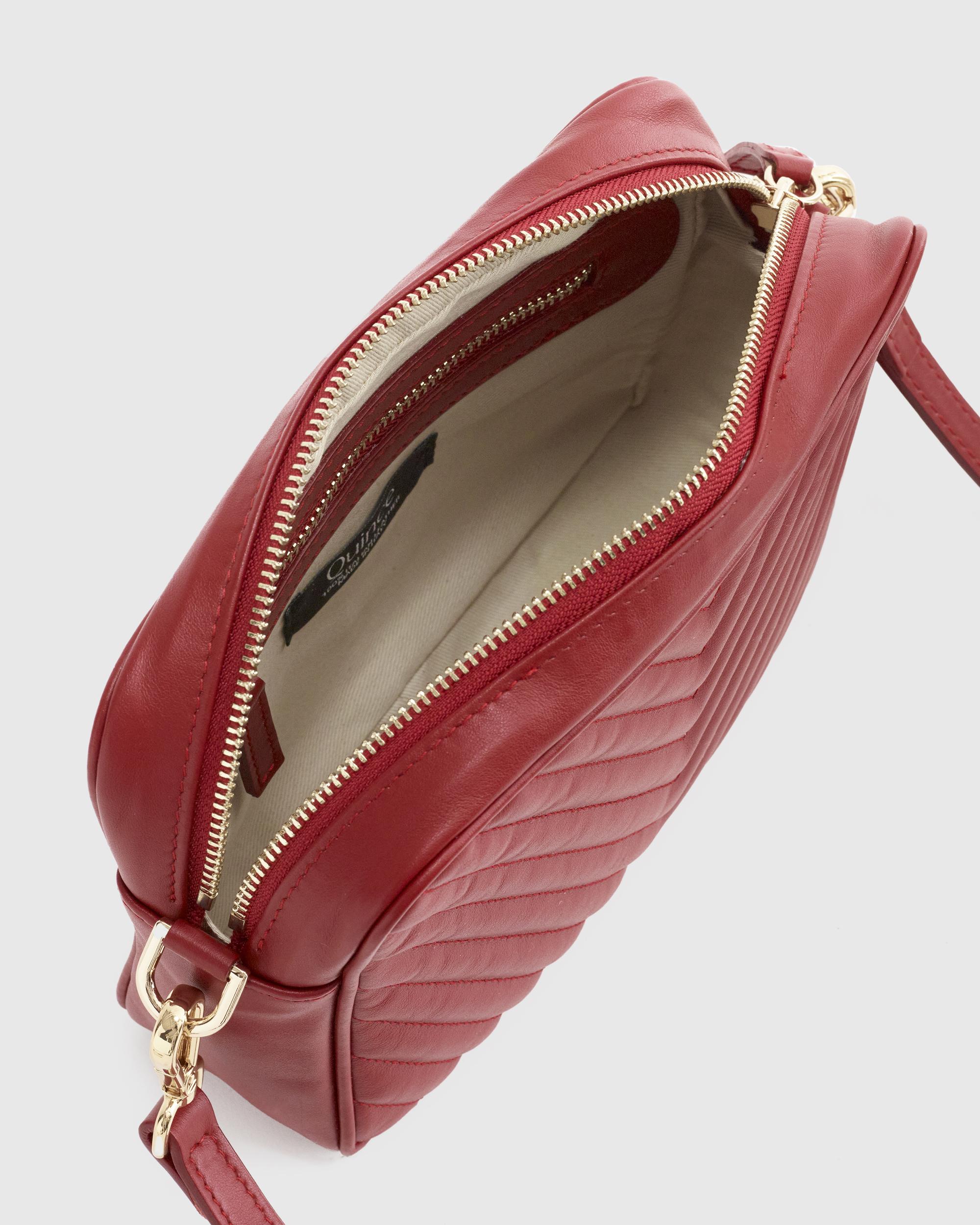 Quince | Women's Italian Leather Quilted Crossbody Bag Product Image