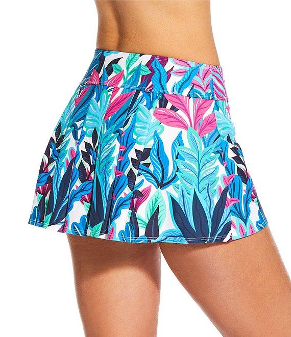 Athena Next by Athena Rainforest Courtside Pleated Back Swim Skirt Product Image