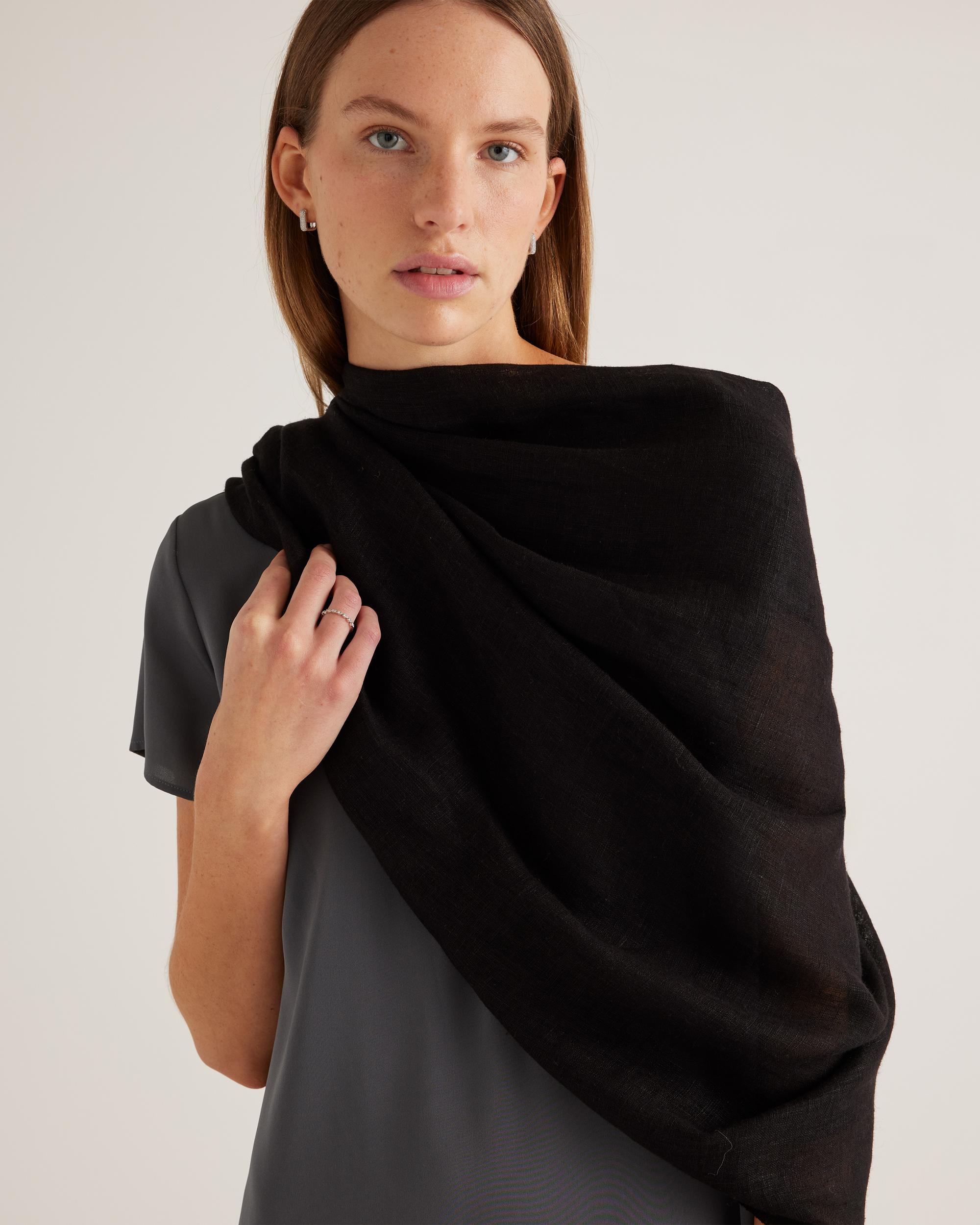 Quince | Women's 100% European Linen Scarf Product Image