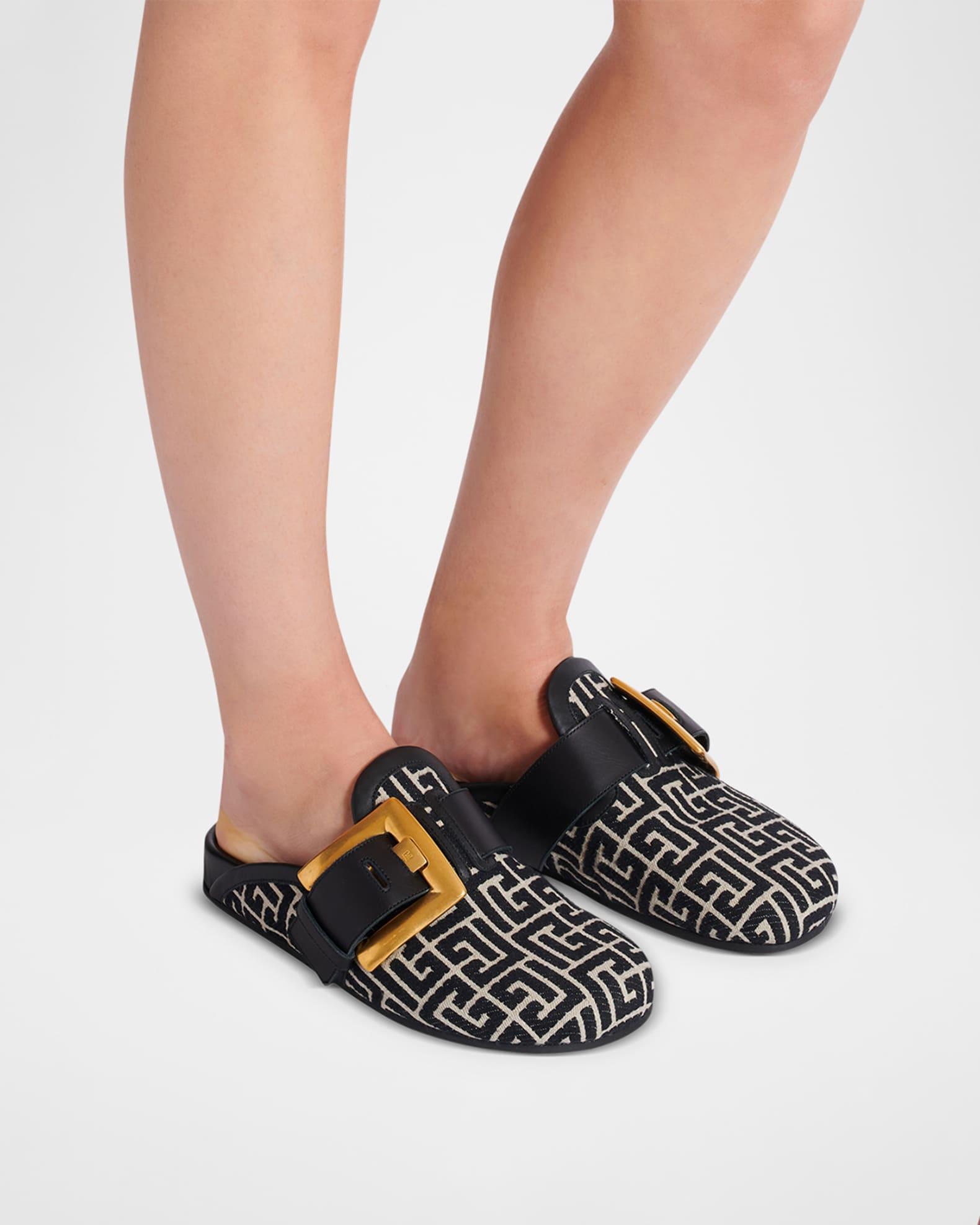 Anthem Monogram Jacquard Mules Product Image