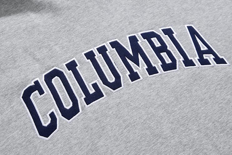 RT No. 6236 COLUMBIA LETTERED PULLOVER HOODIE Product Image