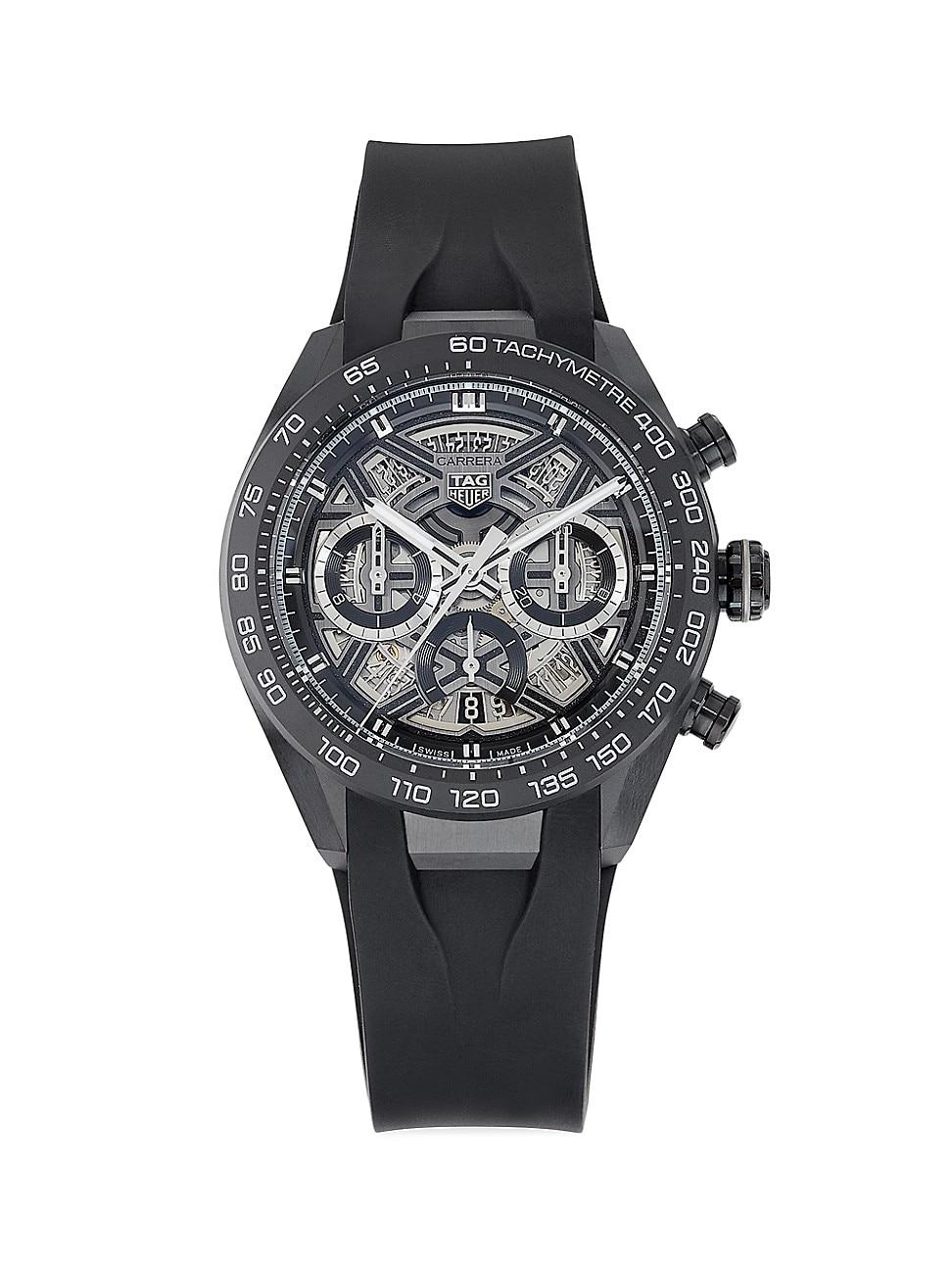 Womens Carrera TH-20 Extreme Titanium & Rubber Watch/44MM Product Image
