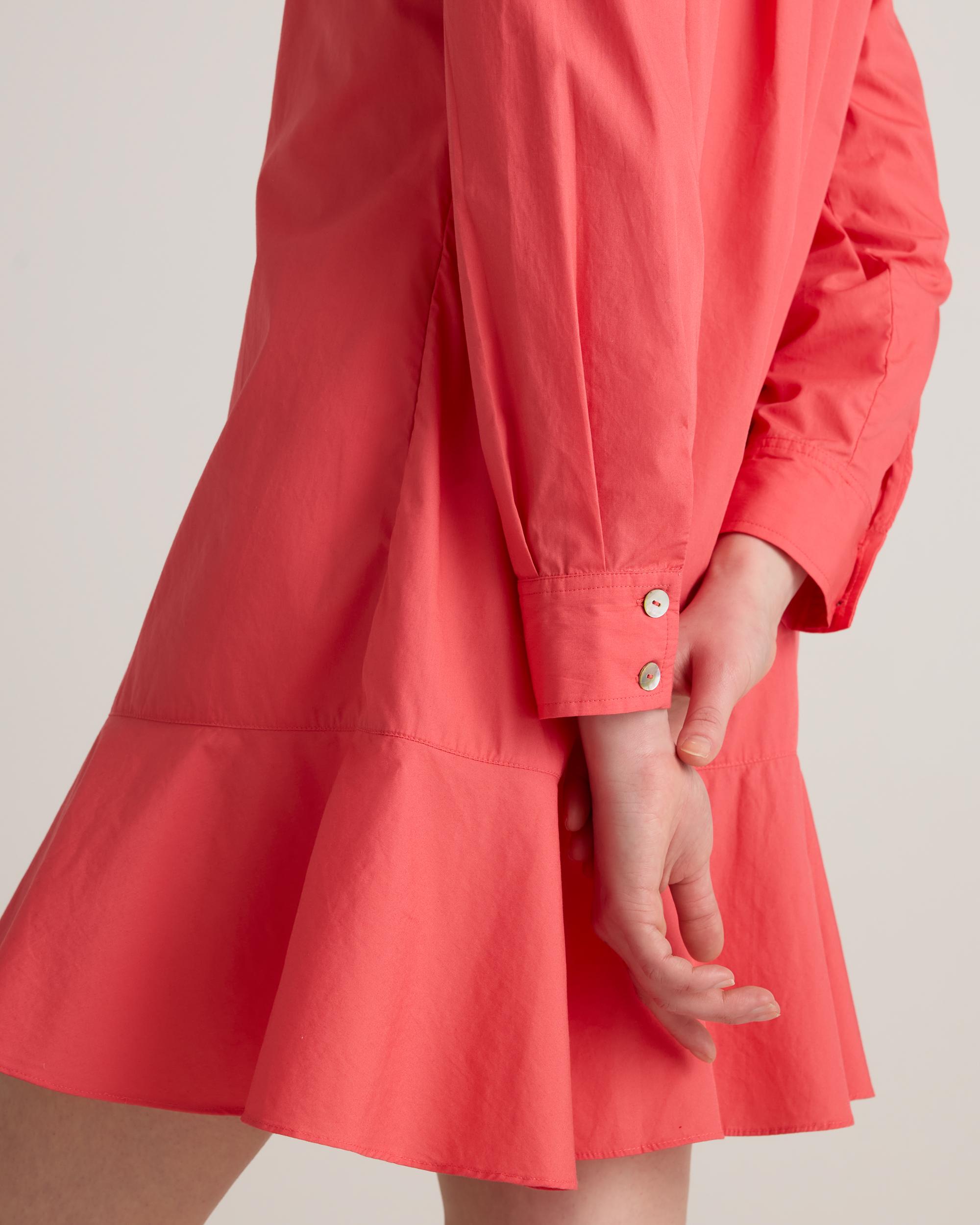 Quince | Women's Poplin Drop Waist Shirt Dress Organic Cotton Product Image