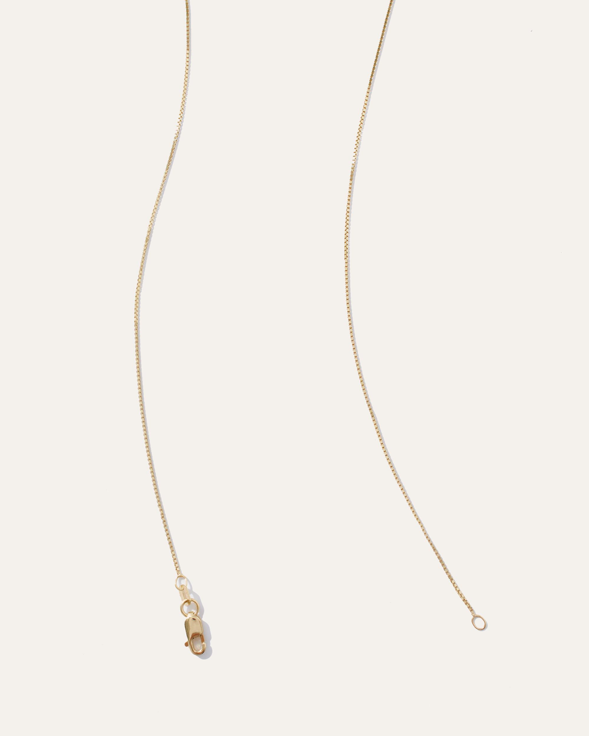 Quince | Women's 14K Gold Petite Box Chain Necklace Product Image