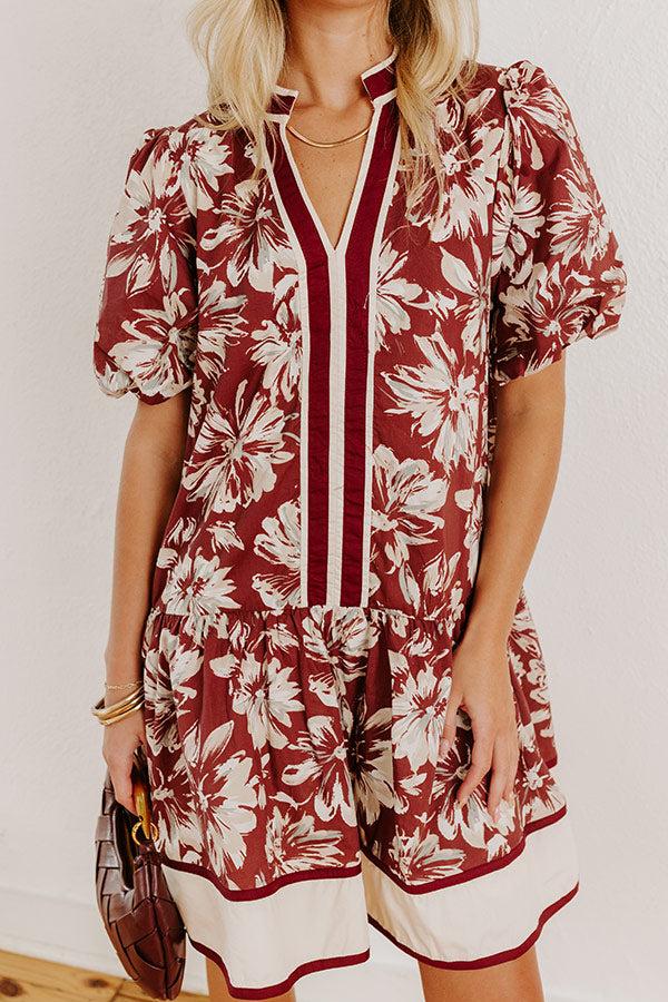 Vineyard Dream Floral Mini Dress Product Image