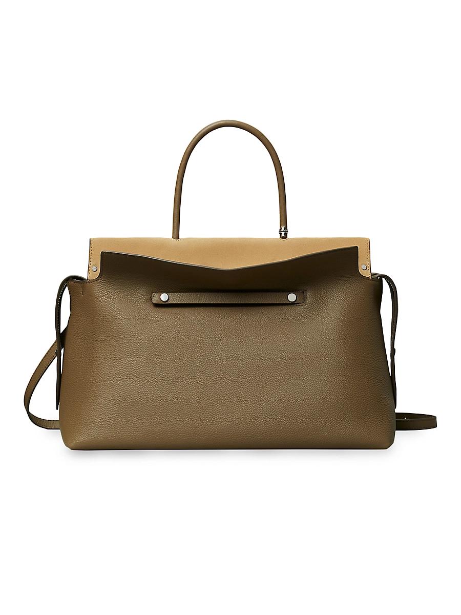 Womens Mercer Large Pebbled Leather Satchel Product Image