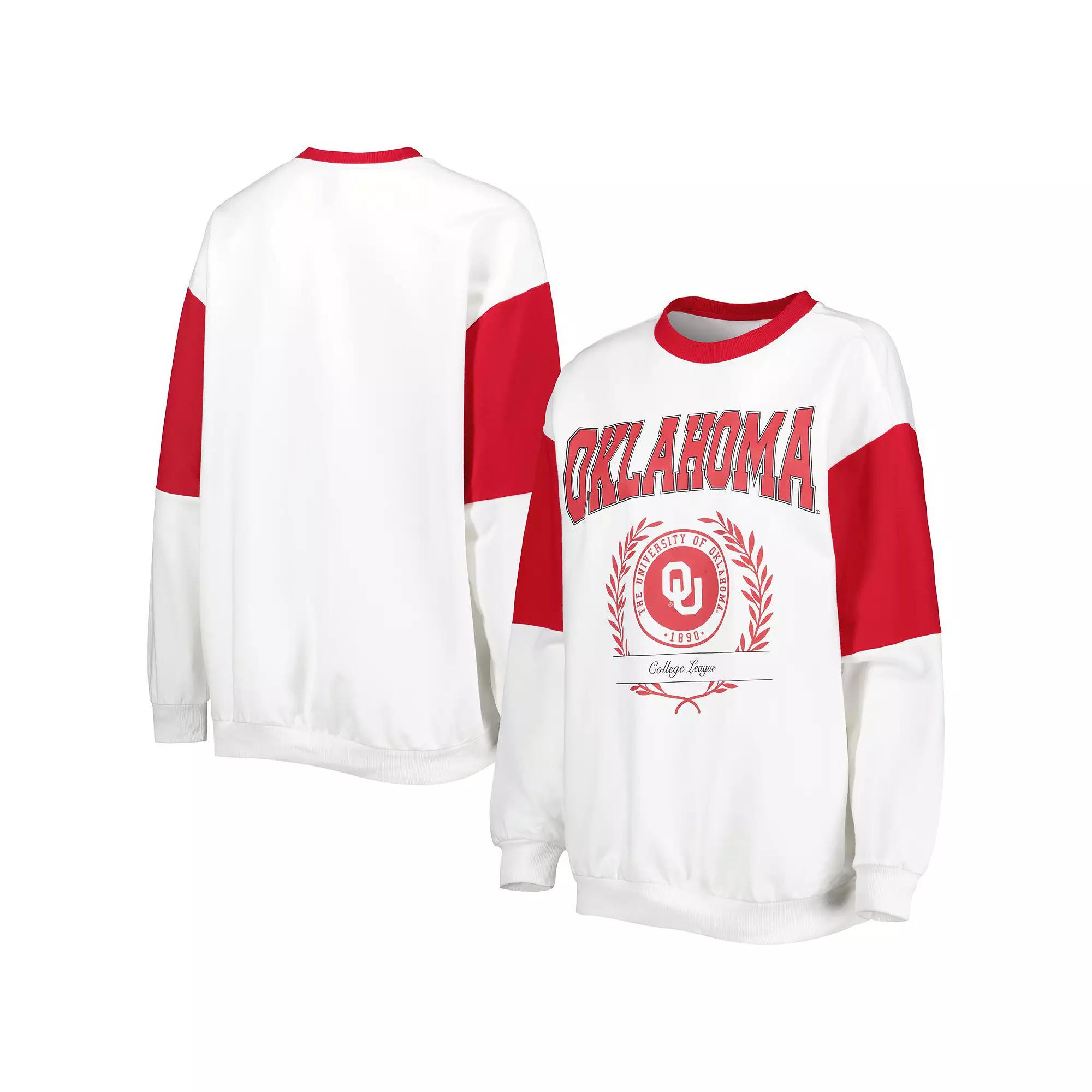 Women's Gameday Couture White Oklahoma Sooners It's A Vibe Dolman Pullover Sweatshirt,  Product Image
