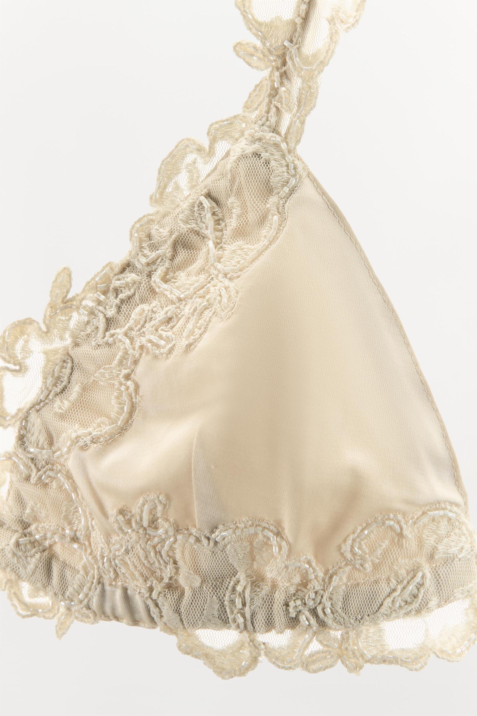 BEADED LACE TRIANGLE BRA Product Image