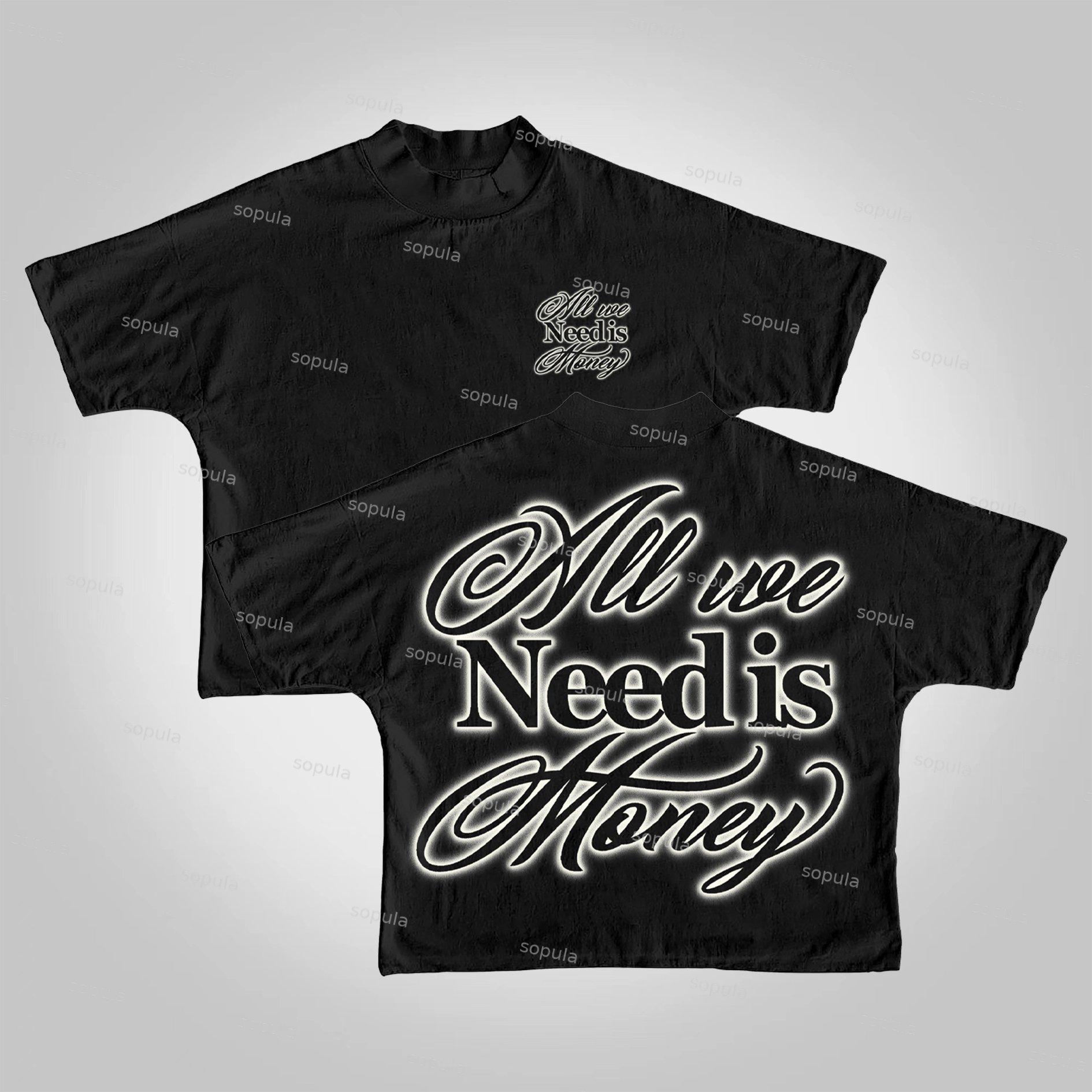 Sopula All We Need Is Money Cropped T-shirt Product Image