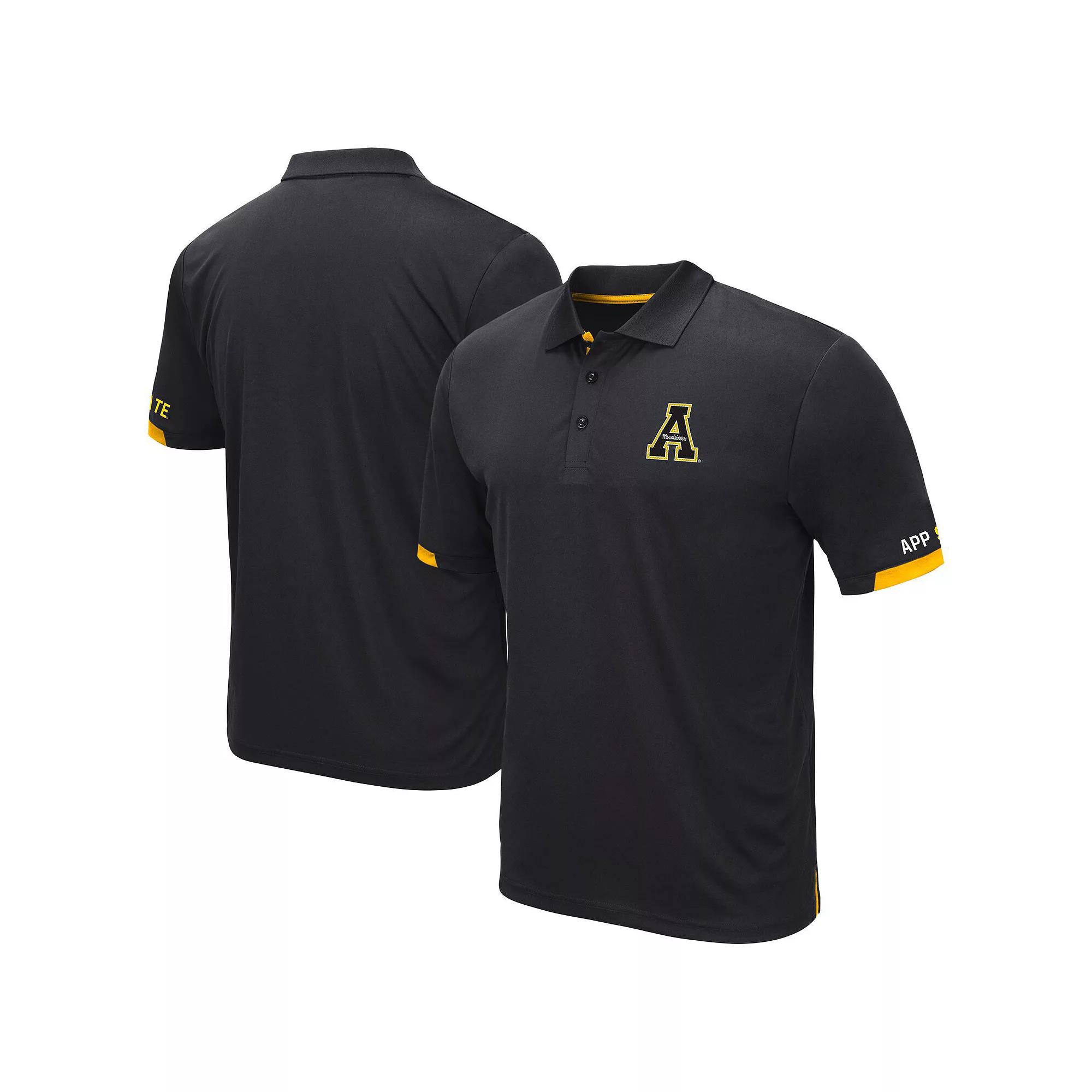 Men's Colosseum Black Appalachian State Mountaineers Santry Polo, Size: Large, App Black Product Image