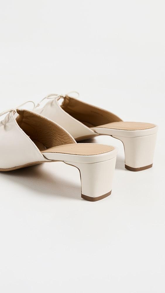 ALOHAS Amar Cream Leather Mules | Shopbop Product Image