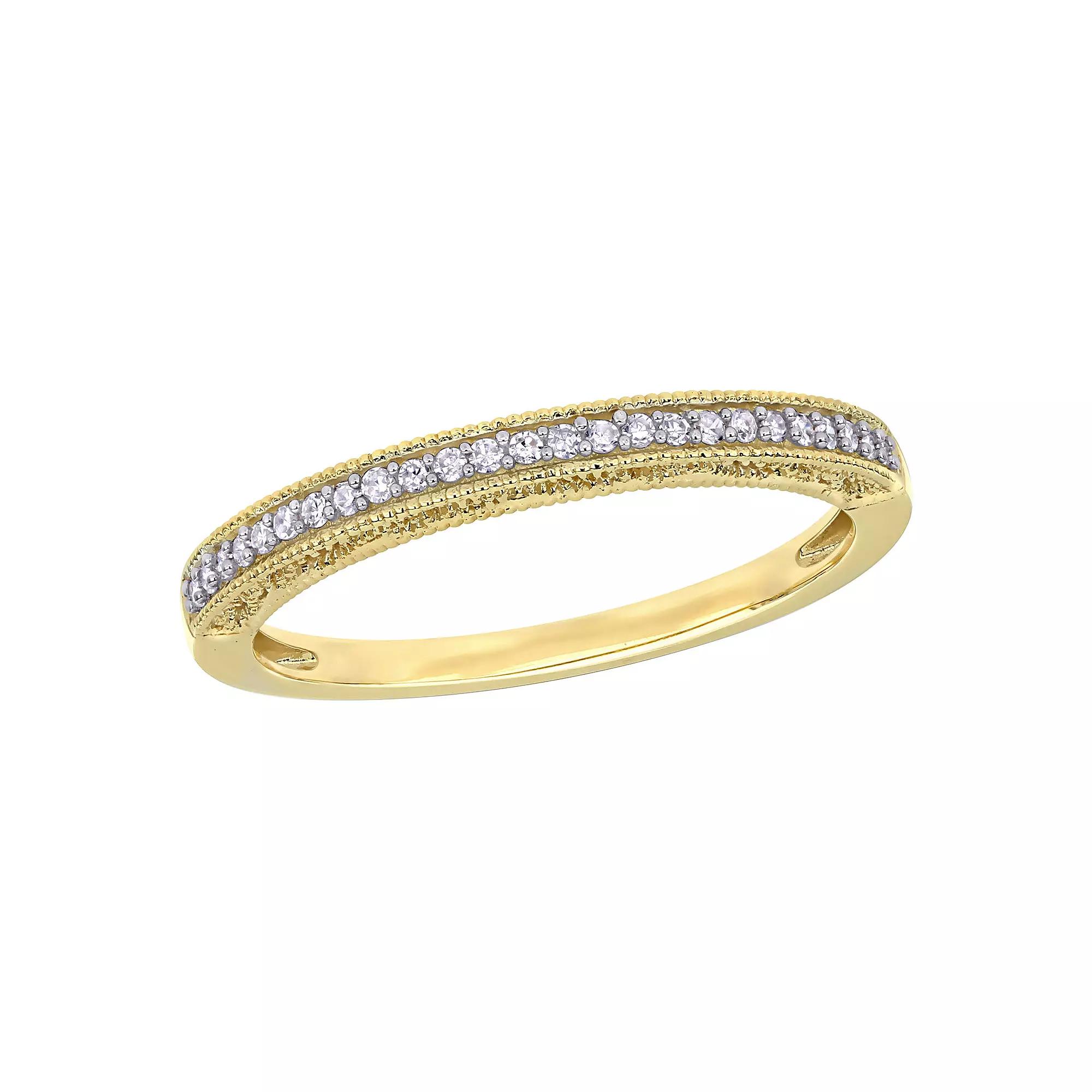 Stella Grace 10k Gold 1/10 Carat T.W. Diamond Anniversary Ring, Women's, Size: 5.50 Product Image