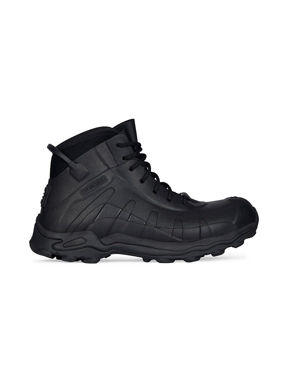 Men's High Rubber Lace-Up Boots Product Image
