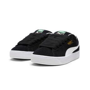 PUMA Suede XL Women's Sneakers in Black/White Product Image