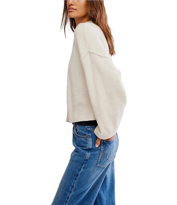 Free People Cool Of The Night V- Neck Long Sleeve Button Front Cardigan Product Image