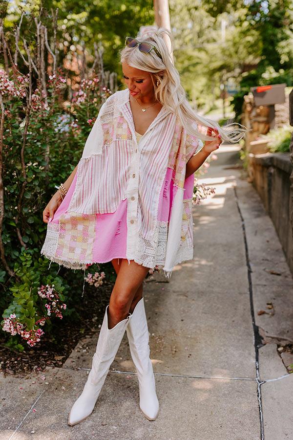 Boho Energy Color Block Top Product Image