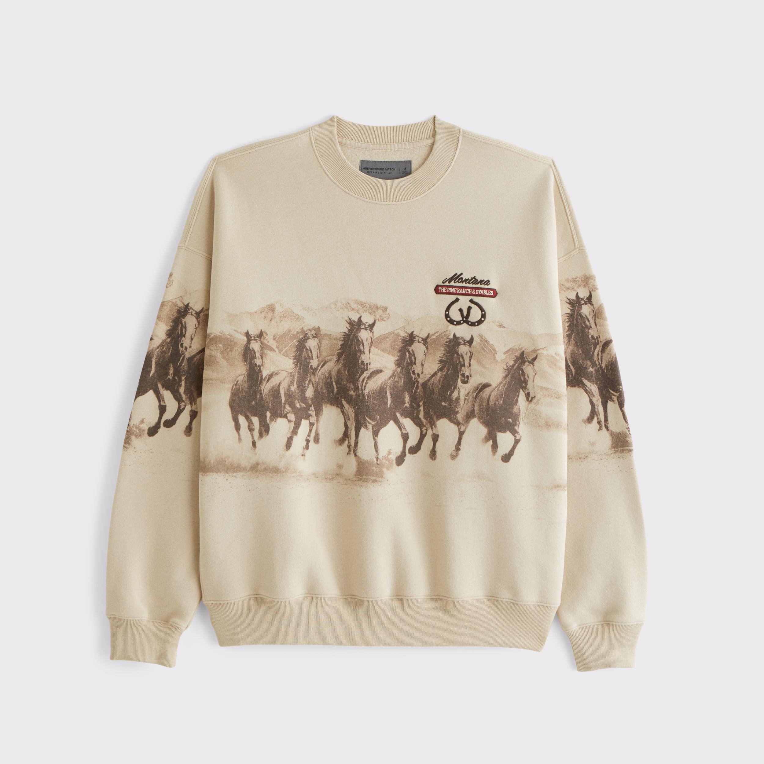 Western Graphic Popover Hoodie Product Image