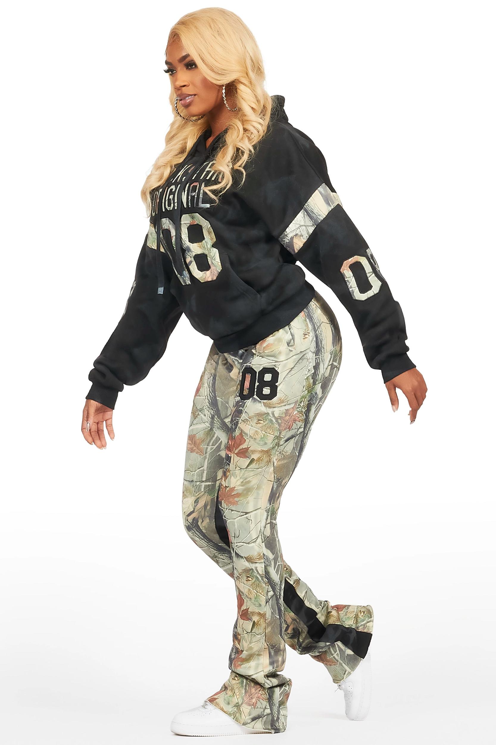 Eniyha Black/Camo Stacked Trackset Female Product Image