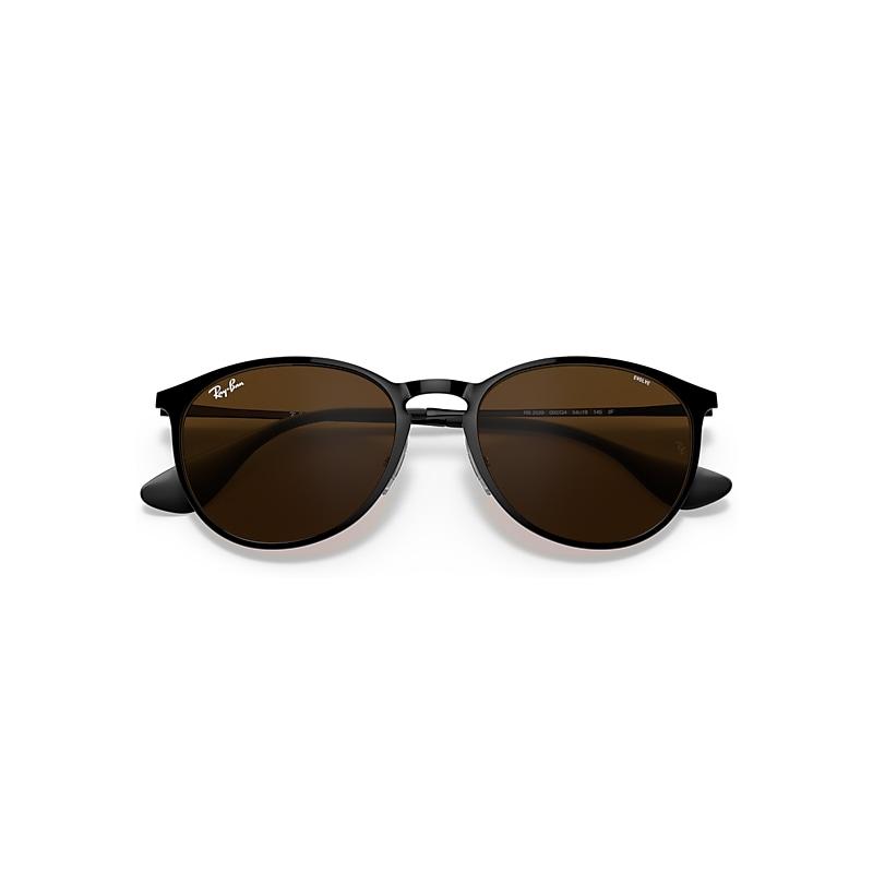 Ray-Ban Erika Metal Evolve Sunglasses Frame Brown Lenses Product Image