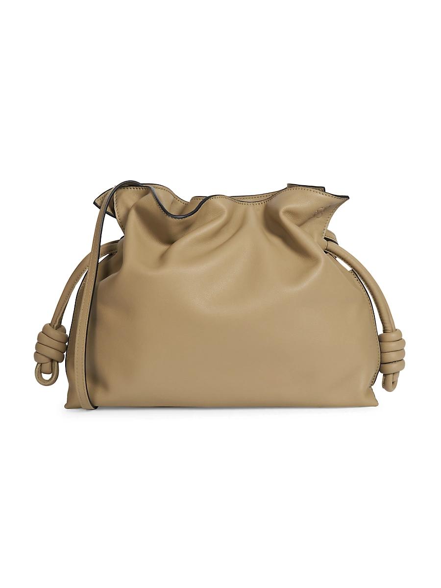 Womens Flamenco Leather Drawstring Clutch Product Image