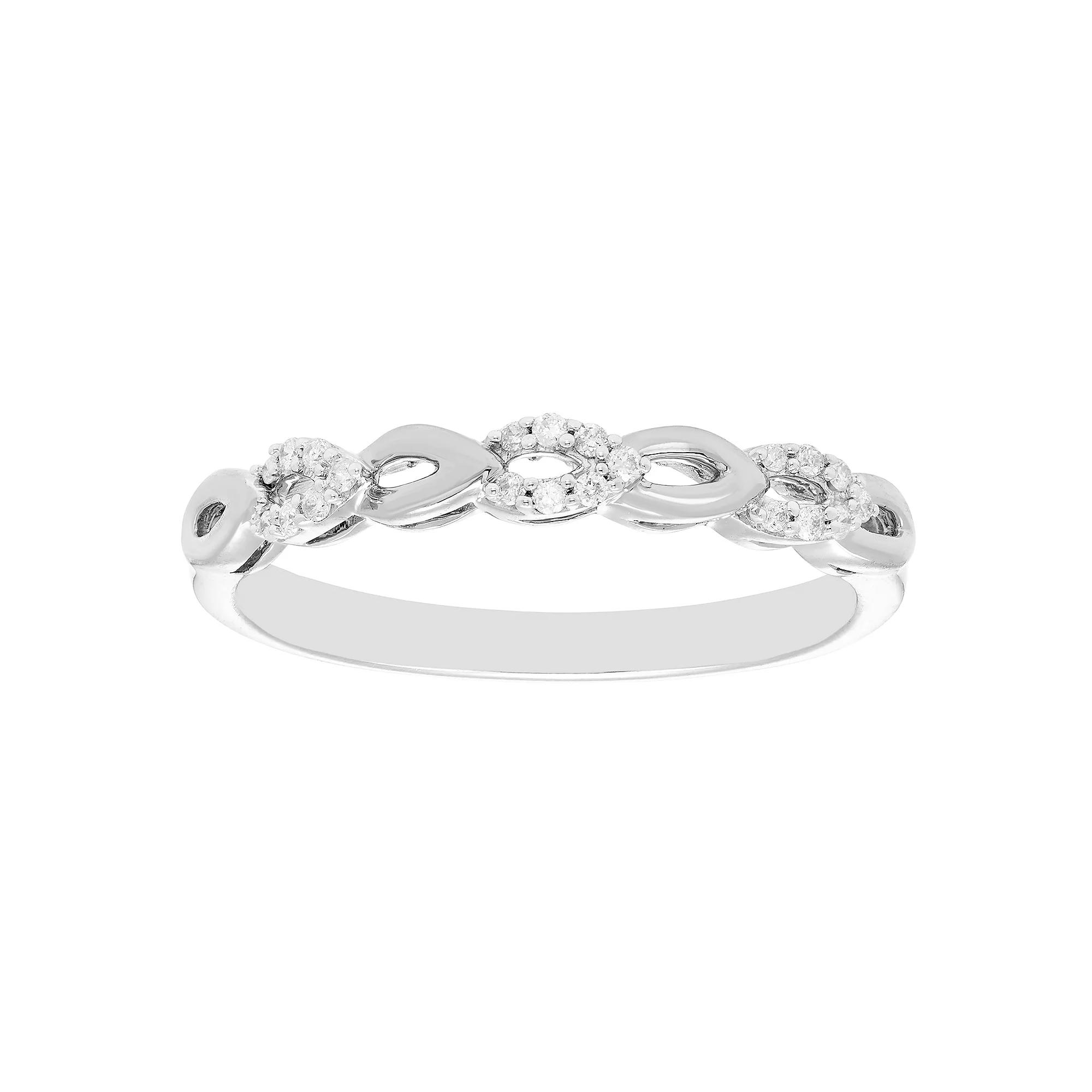 Boston Bay Diamonds Diamond Accent Stacking Ring, Women's, Size: 9, Sterling Product Image