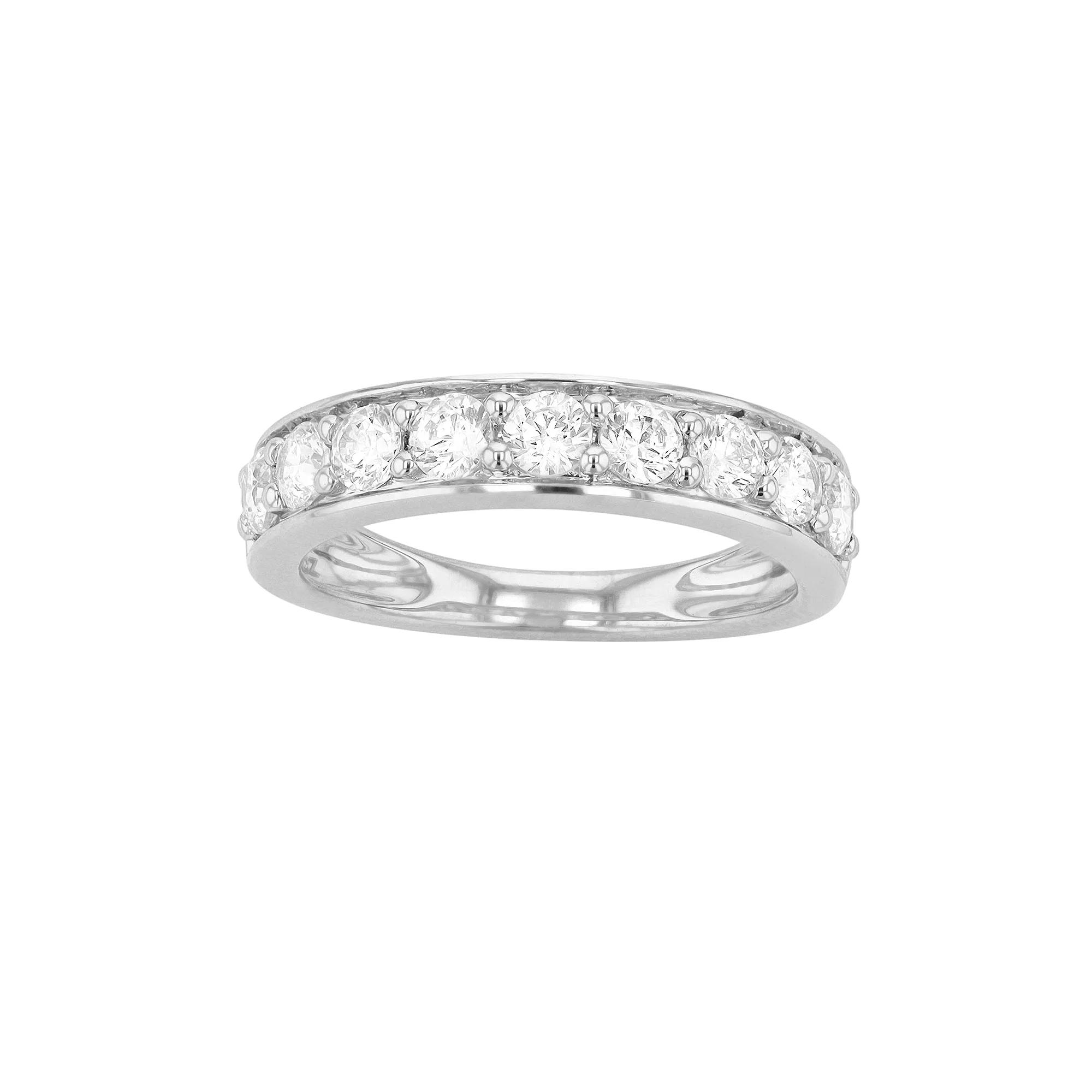 Diamond Brilliance 14k Gold 1 Carat T.W. Lab-Created Diamond Round Wedding Band, Women's,  Product Image