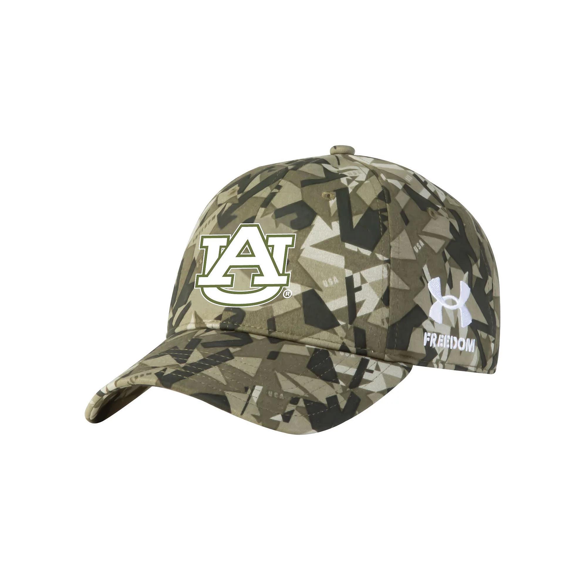 Men's Under Armour Camo Auburn Tigers Freedom Collection Adjustable Hat, Green Product Image