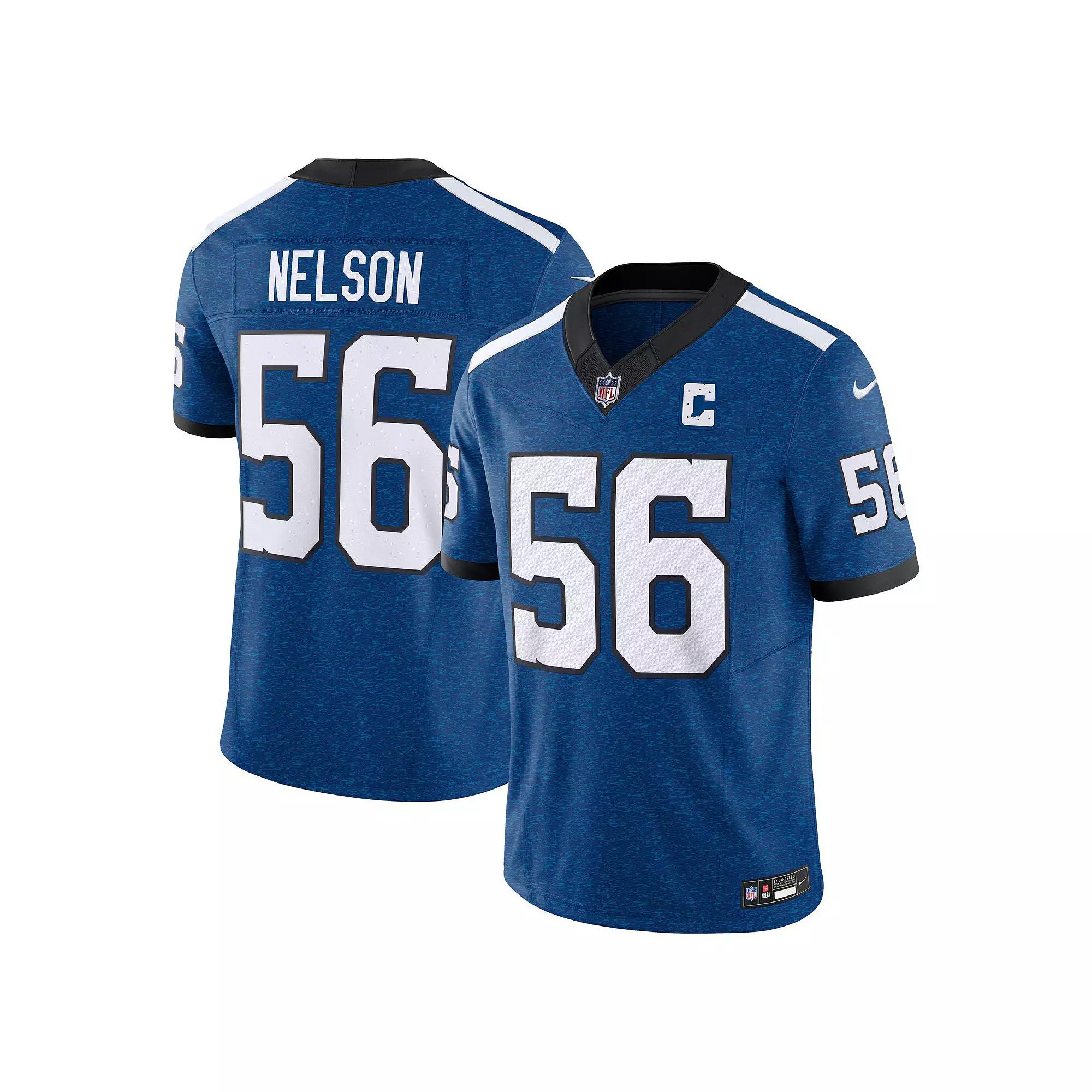 Men's Nike Quenton Nelson Blue Indianapolis Colts Vapor F.U.S.E. Limited Jersey,  Product Image