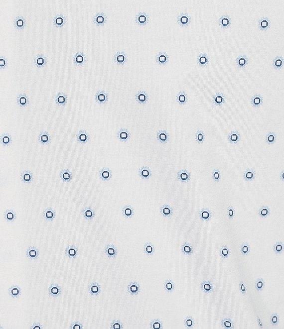 Cremieux Blue Label Geo Print Jersey Short Sleeve Coatfront Shirt Product Image