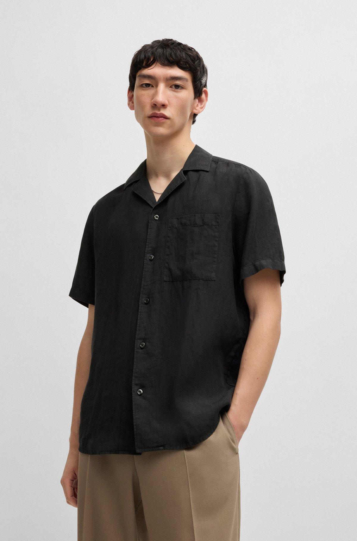 Relaxed-fit multi-occasional shirt in linen Product Image