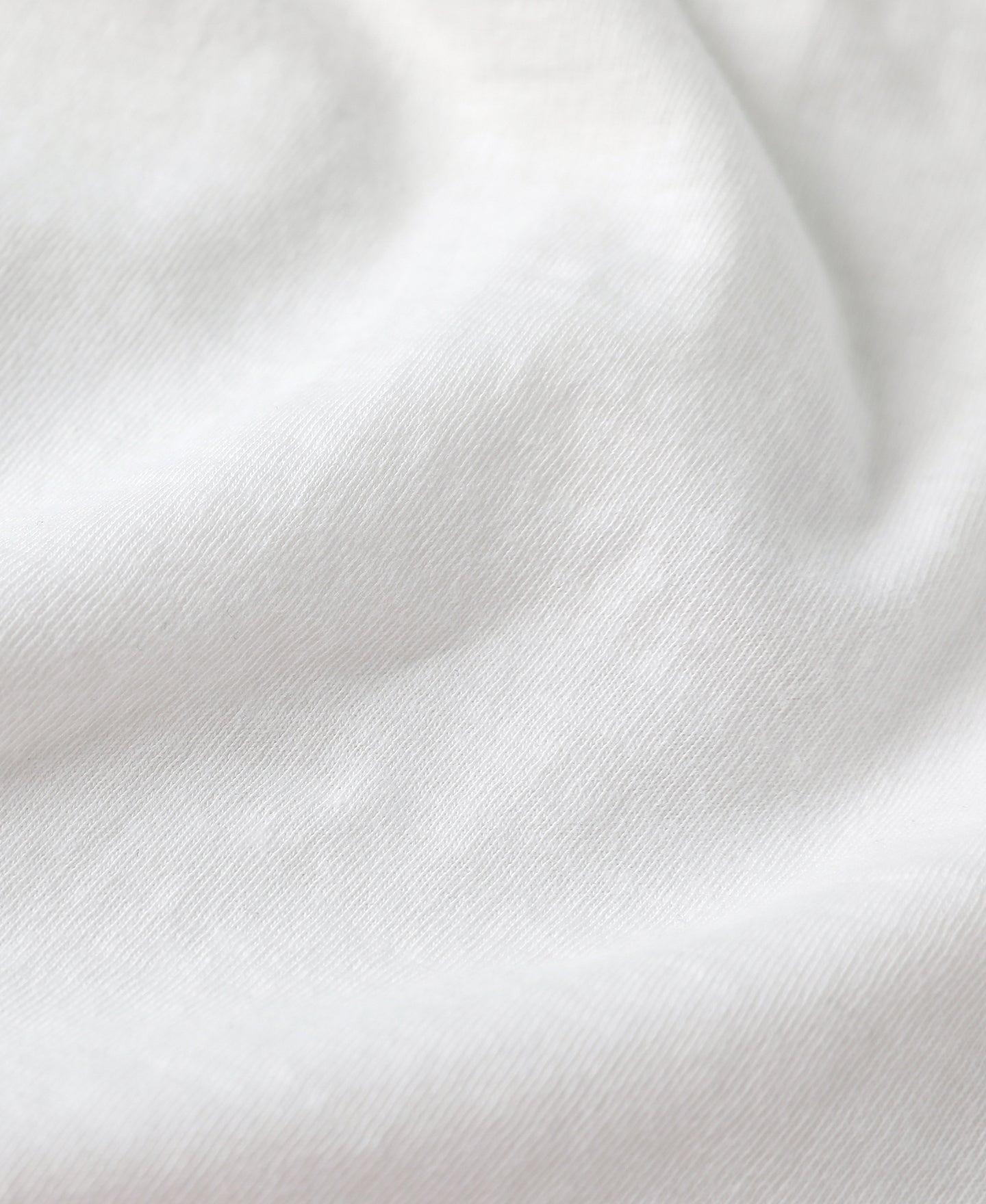 Loopwheel Tubular Slub Cotton Pocket T-Shirt - White Product Image
